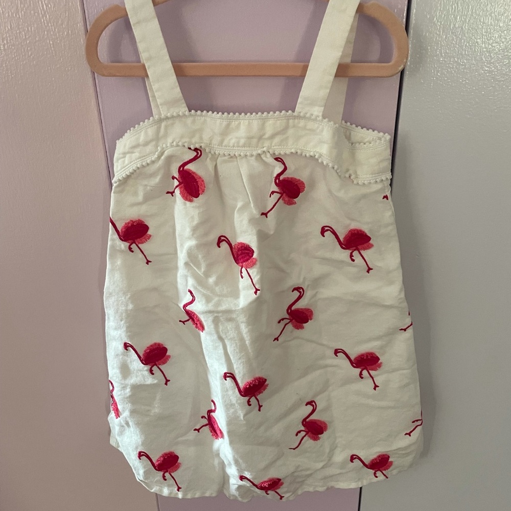 Janie and Jack flamingo dress, girls size 5